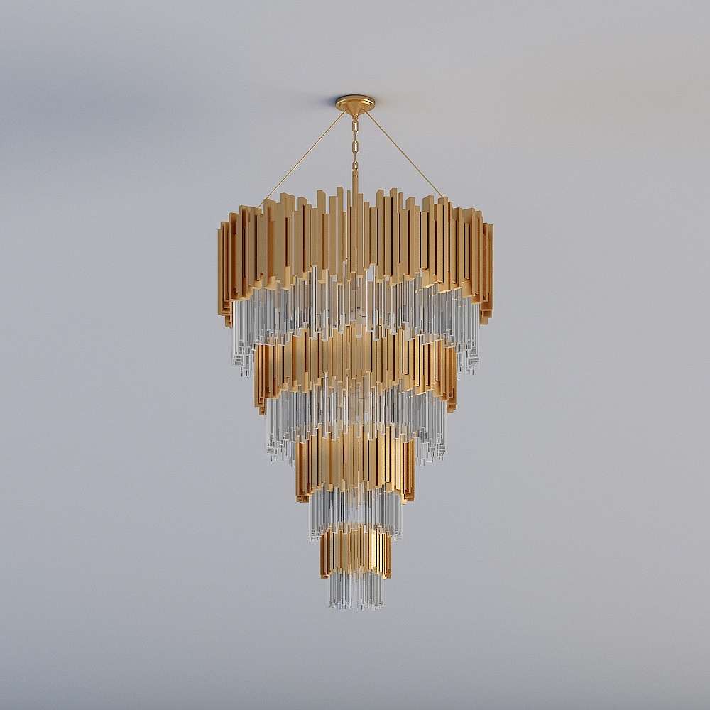 Long Crystal Chandelier 3