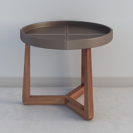 Minimalist Round Table 3D model