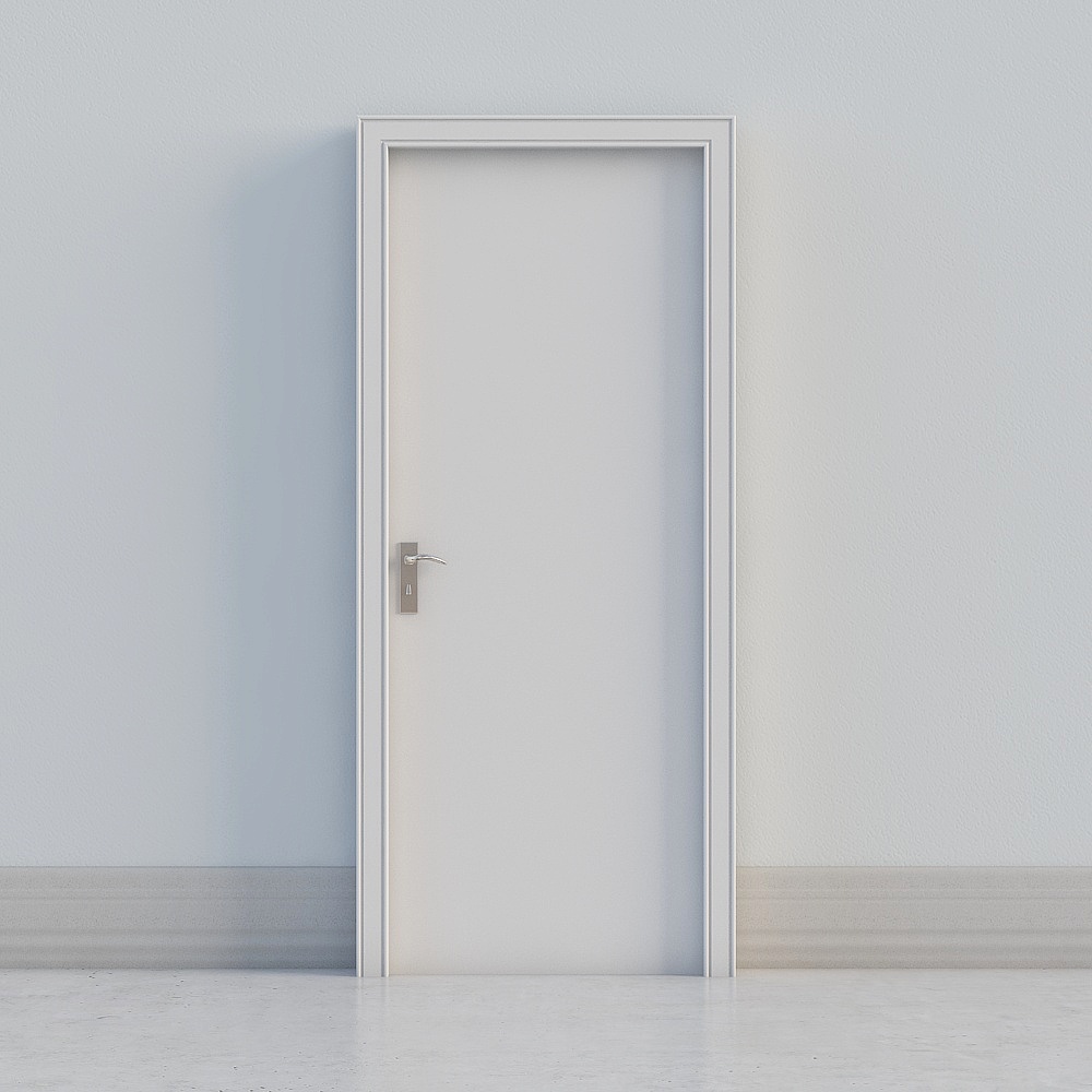 モダンな白いドア