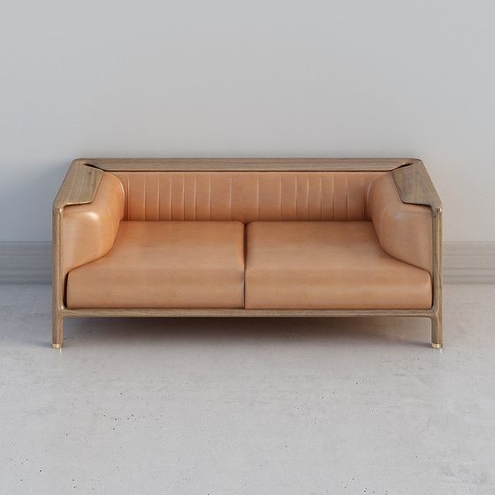 Stylish Vintage-Modern Sofa 3D model for Creative Projects