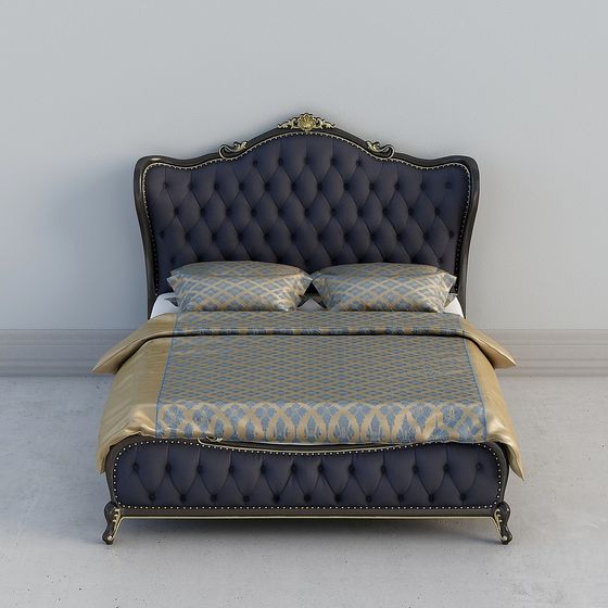 Royal Comfort 3D model Bed for Stylish Interiors