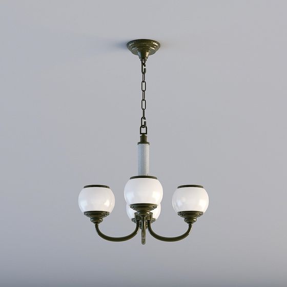Beautiful Vintage Chandelier 3D model for Creative Projects