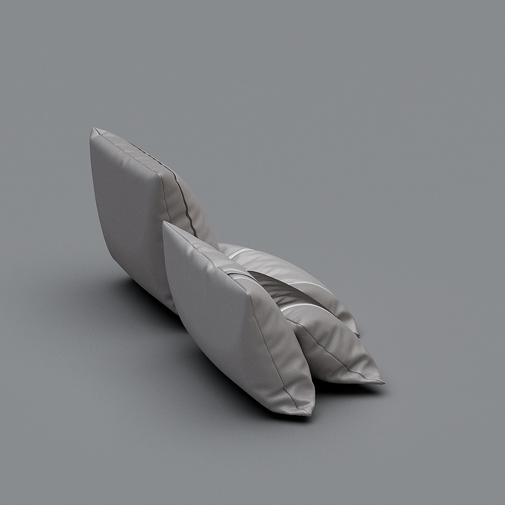 Streamlined Cushion 3D model for Modern Design