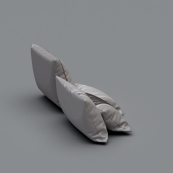 Streamlined Cushion 3D model for Modern Design