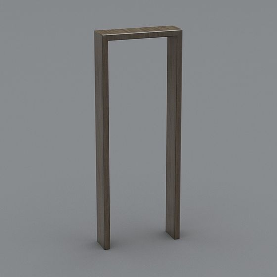Elegant Low-Poly Door Frame 3D model for Modern Projects