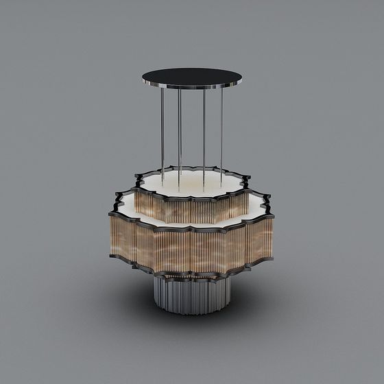 Art Deco Side Table 3D model