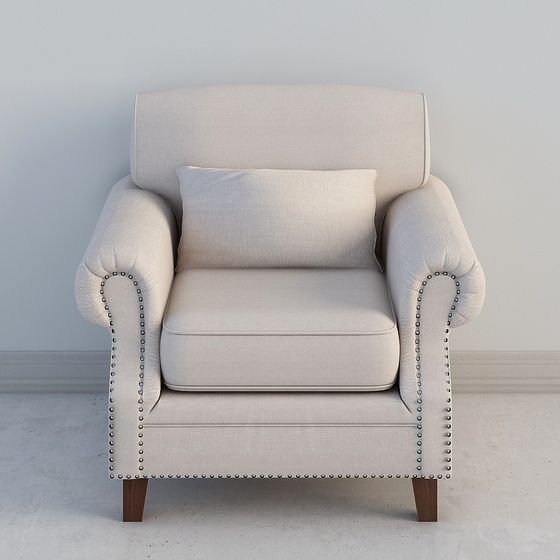 Cozy Reading Chair 3D model for Modern Interiors