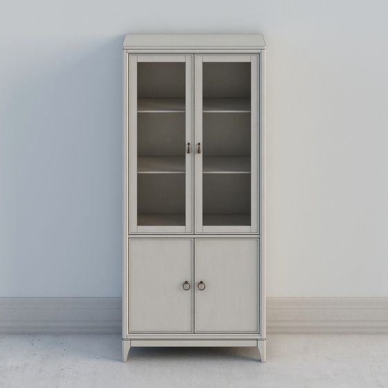 Elegant Minimalist Bookshelf 3D model