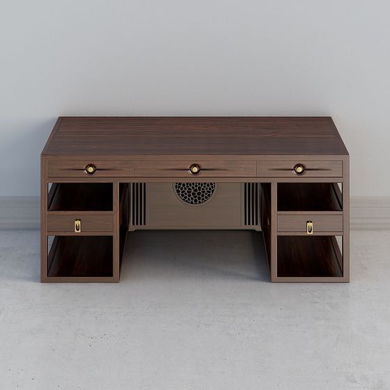 Art Deco Desk 3D model for Creative Spaces