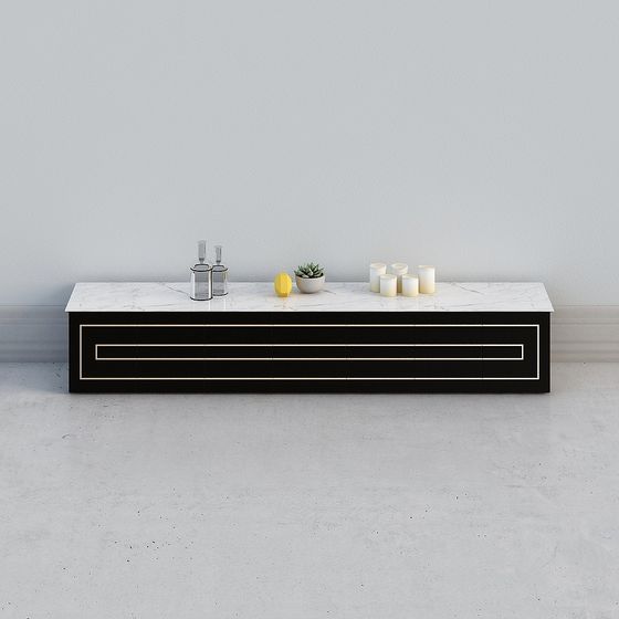 Modern Luxurious TV Cabinet 3D model