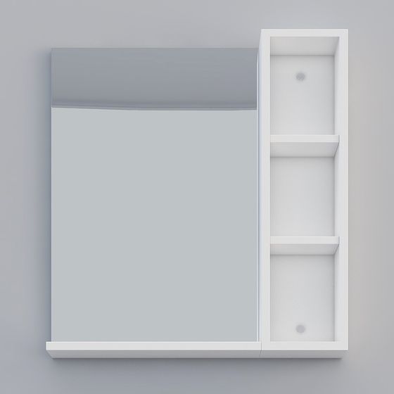 Minimalist Bathroom Mirror Cabinet 3D model