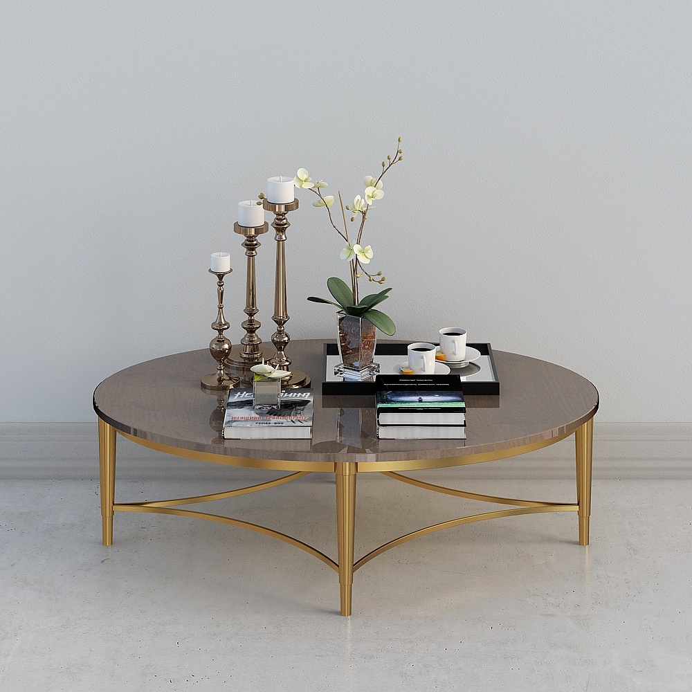 Cool house music-Mediterranean living room coffee table-3