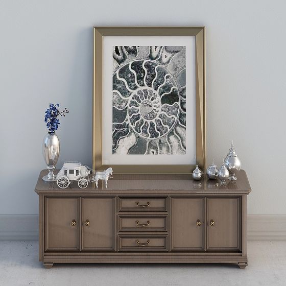 Neoclassic TV Sets,TV Stands,Brown,1-2m