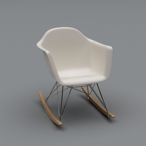 Elegant Eames Rocker 3D model for Modern Design