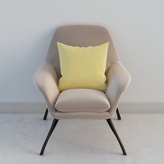 Cozy Lounge Chair 3D model for Modern Spaces