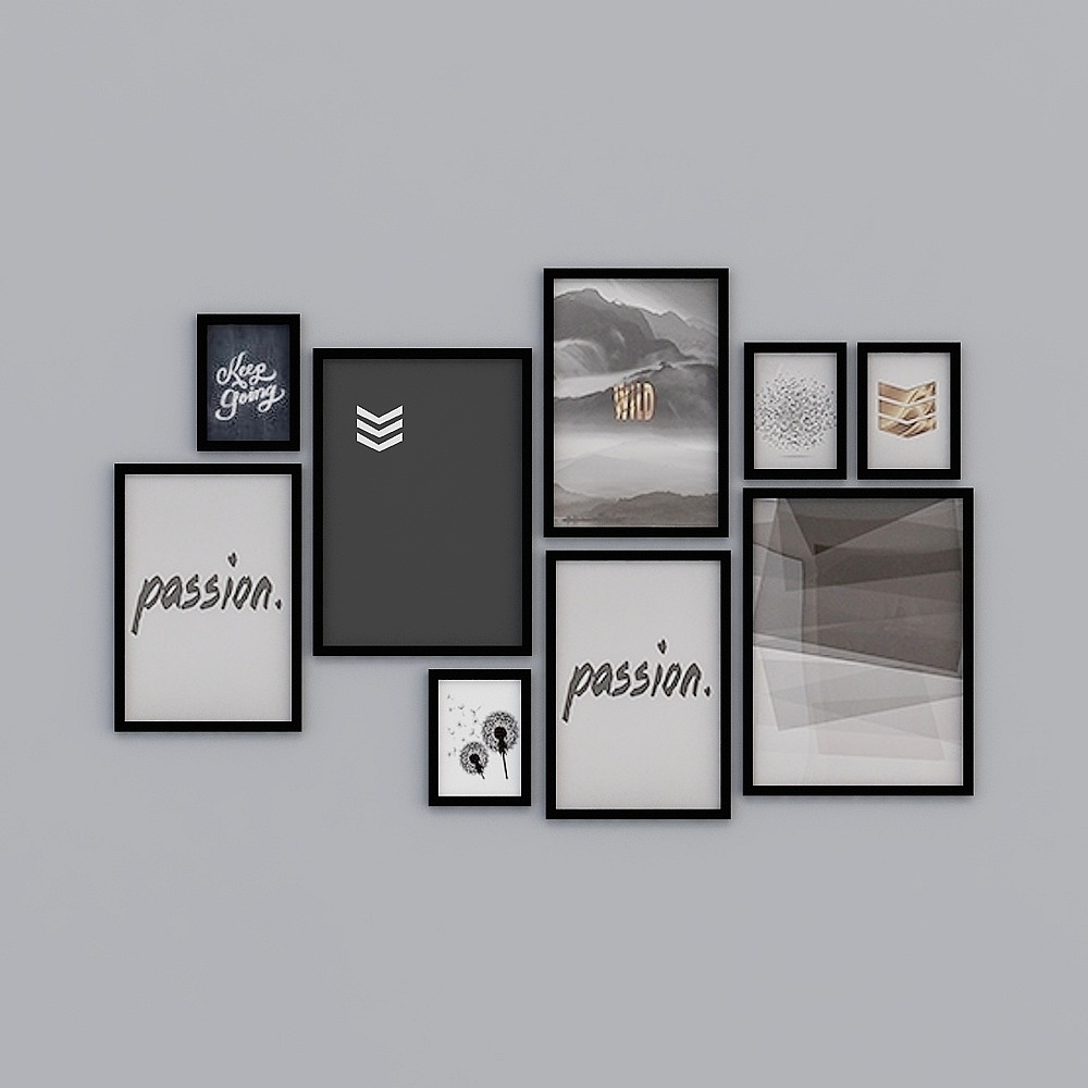 เพลงบ้านเย็น-ภาพแขวนห้องนั่งเล่นนอร์ดิกมินิมัลลิสต์