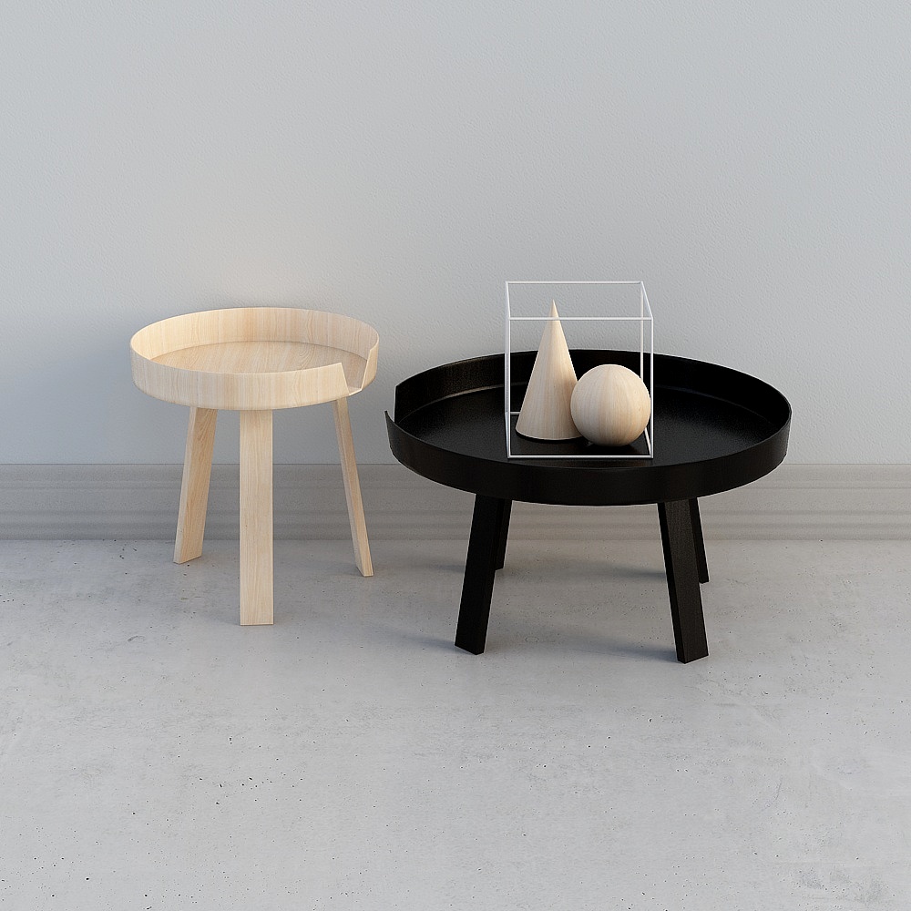Cool house music-a Nordic minimalist living room coffee table