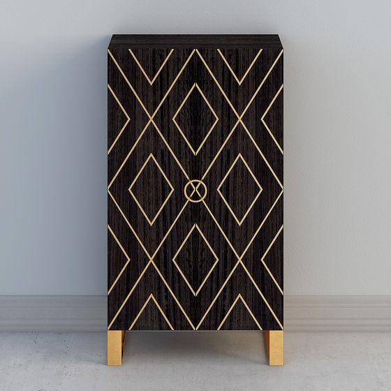 Art Deco Cabinet 3D model for Contemporary Spaces