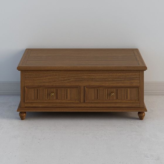 Chic Vintage Storage Cabinet 3D model