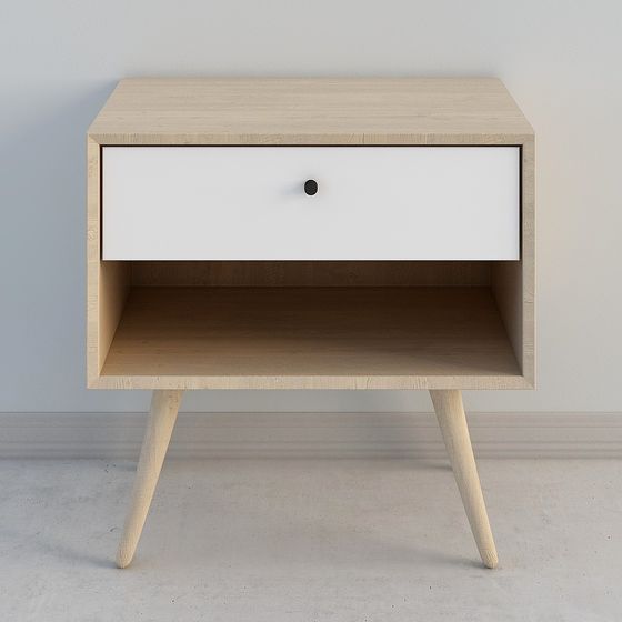 Stylish Nightstand 3D model for Modern Interiors