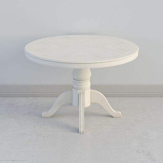 Minimalist Round Table 3D model for Modern Interiors