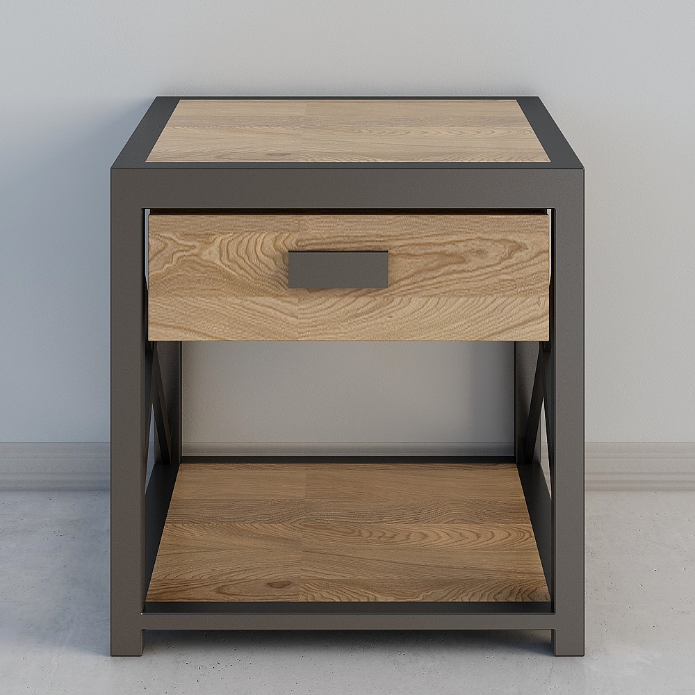 WG-Industrial Wind Bedroom 630934 - Bedside Table