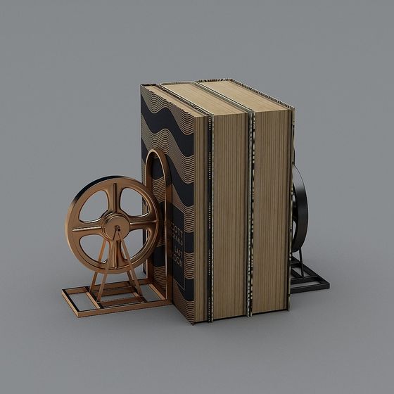 Timeless Bookshelf 3D model for Creative Projects