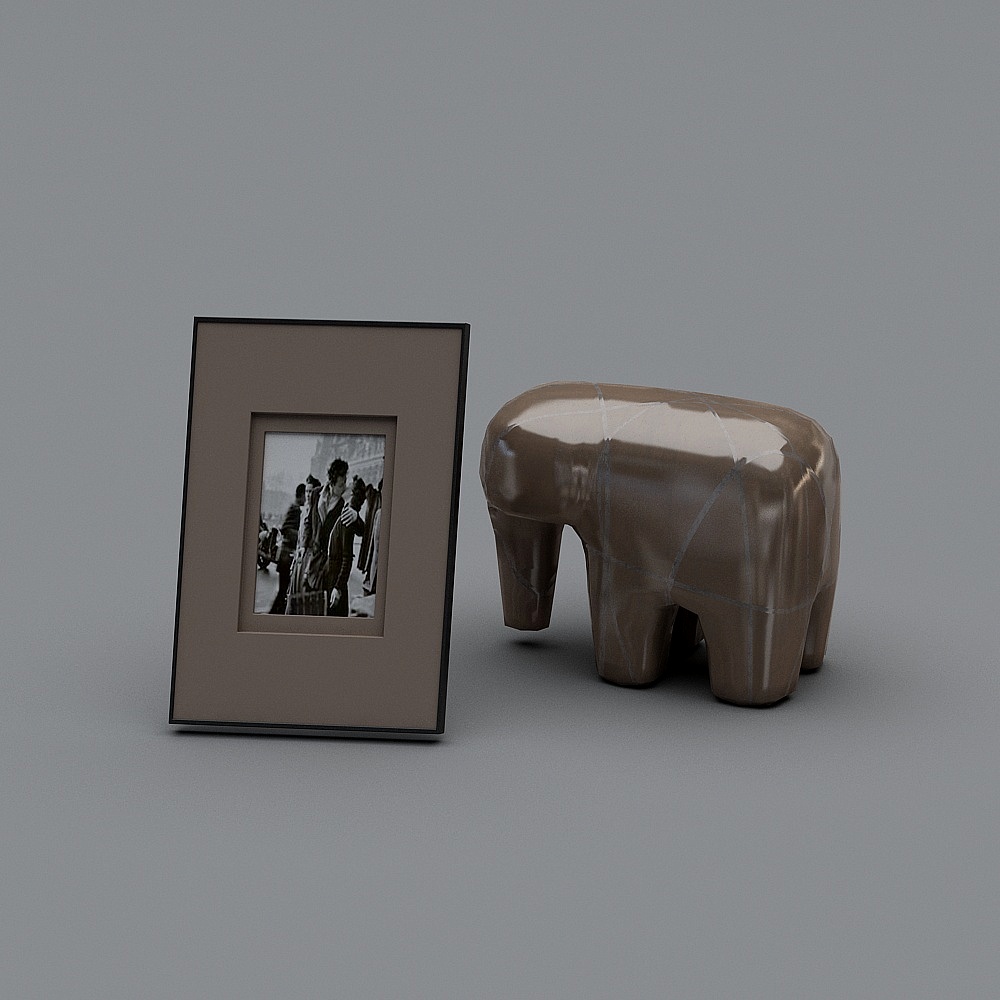 Unique Low-Poly Elephant 3D model
