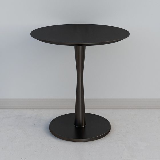 Stylish Low-Polygon Round Table 3D model