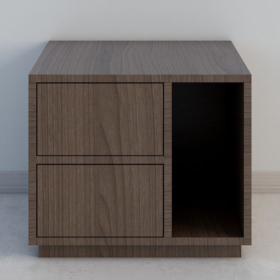 Stylish City Corner Cabinet 3D model