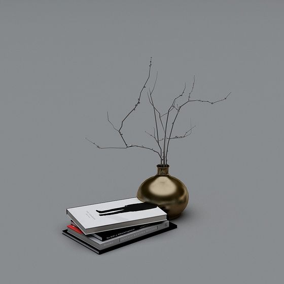 Winter Serenity Bookshelf 3D model