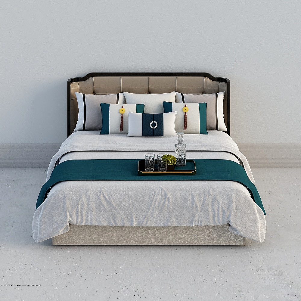 Urban Elegance 3D model Bed Design