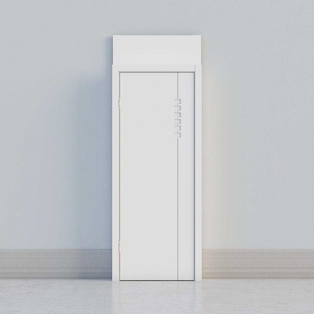 modern white door