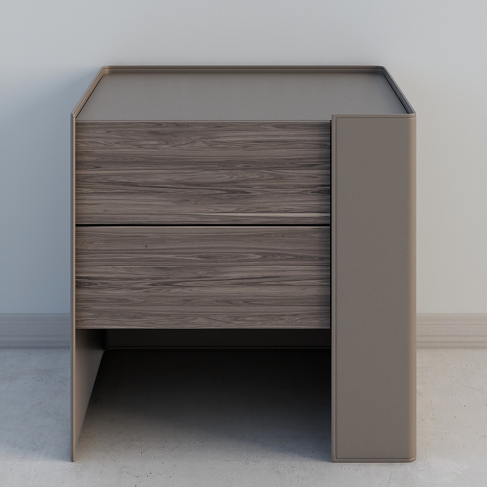 WZ- New Chinese Zen master bedroom 346244 - bedside table