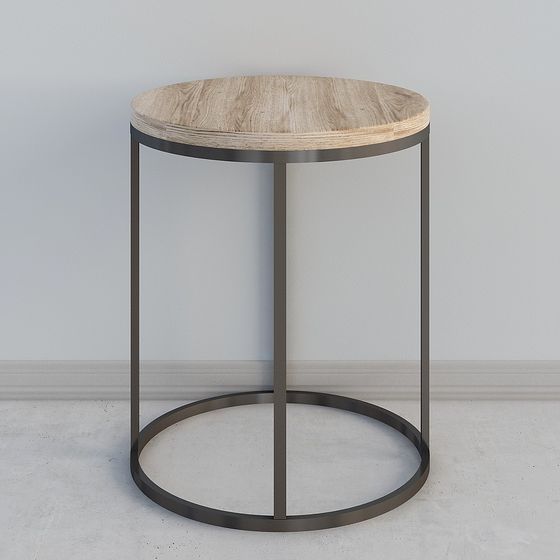 Low-Poly Round Table 3D model Design