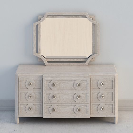 Stylish Vanity Table 3D model