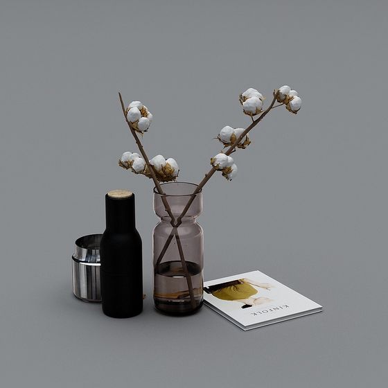 Stylish Low-Poly Glass Vase 3D model