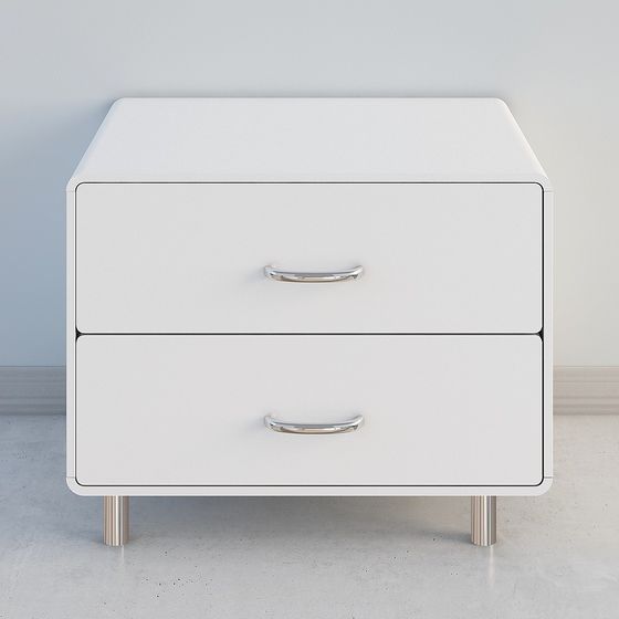 Modern Minimalist Nightstand 3D model