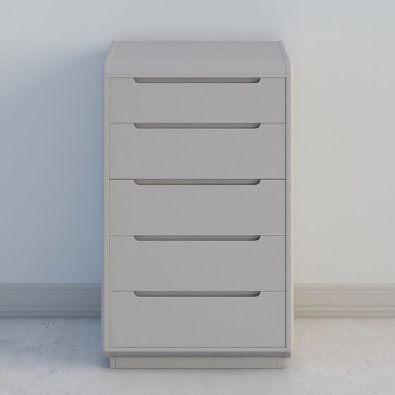 City Window Nightstand 3D model for Modern Interiors