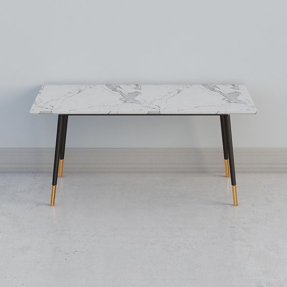 Modern Marble Dining Table 3D model