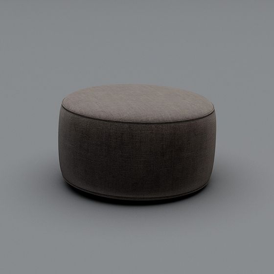Unique Round Stool 3D model for Modern Aesthetics