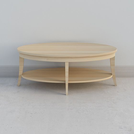 Modern Oval Coffee Table 3D model