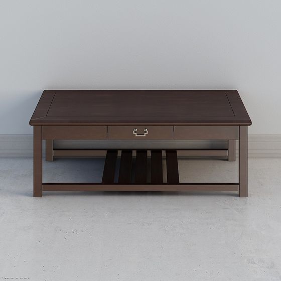 Gray Single Tea Table 3D Model – Free Resource