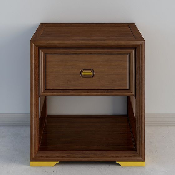 Chic 3D Bedside Table Model for Modern Spaces