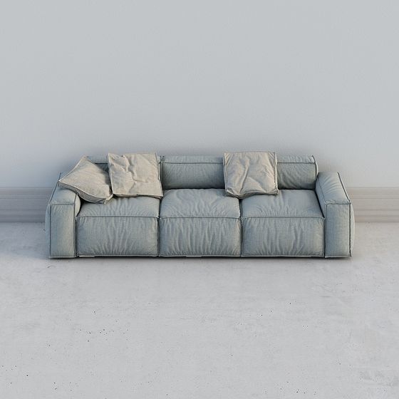 Modern Low-Polygon Sofa 3D model