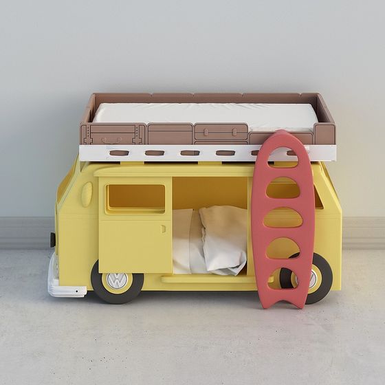 Charming Camper Bed 3D model for Creative Designs