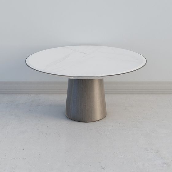 Elegant Round Table 3D model for Modern Interiors