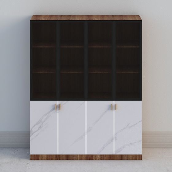 Modern Urban Bookshelf 3D model for Creative Spaces