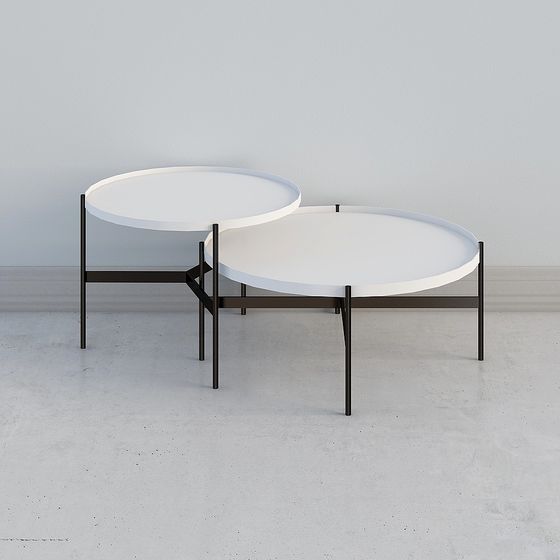 Urban Nesting Tables 3D model for Modern Spaces