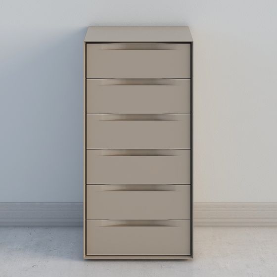 Modern 5-Drawer Storage Cabinet 3D model
